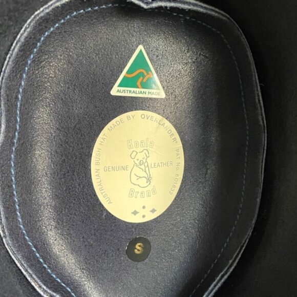 Vintage Australian Blue Suede Vented Bush Hat - S 🇦🇺 - Picture 4 of 8